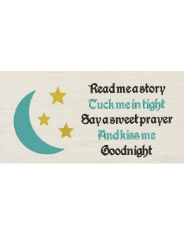 Read me prayer with moon and stars