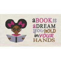 Peekaboo Girl glasses With a book is a dream