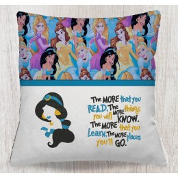 Jasmine with the more that you read reading pillow