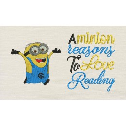 Minion Jerry With A Minion reasons reading pillow