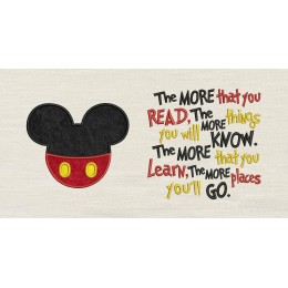 Disney Mickey Mouse with the more that you read