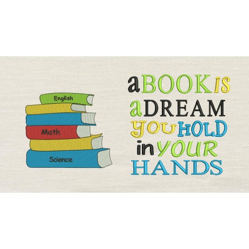 Books a book is a dream reading pillow