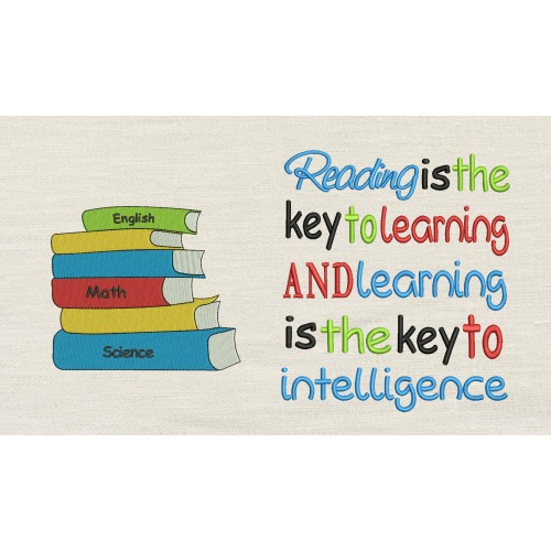 Books Reading is the key reading pillow