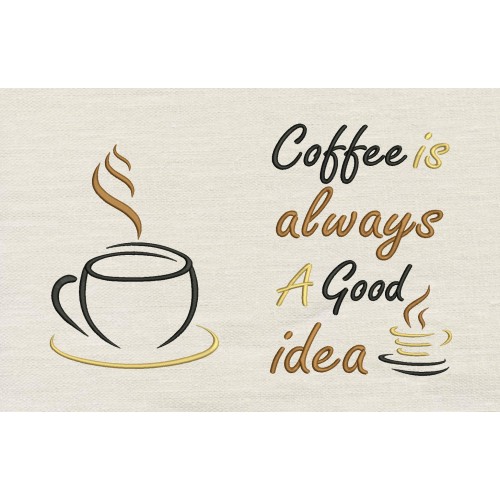 Coffee Cup with Coffee is always reading pillow