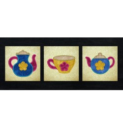 Tea Quilt Block In The Hoop embroidery design