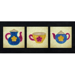 Tea Quilt Block In The Hoop embroidery design