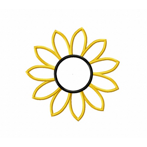Sunflower Embroidery Design