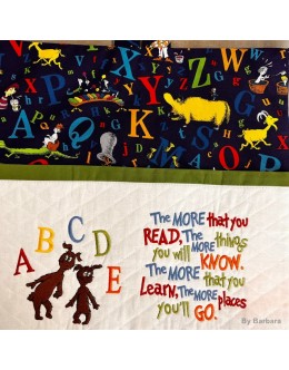Ichabod and Izzy the more that you read reading pillow