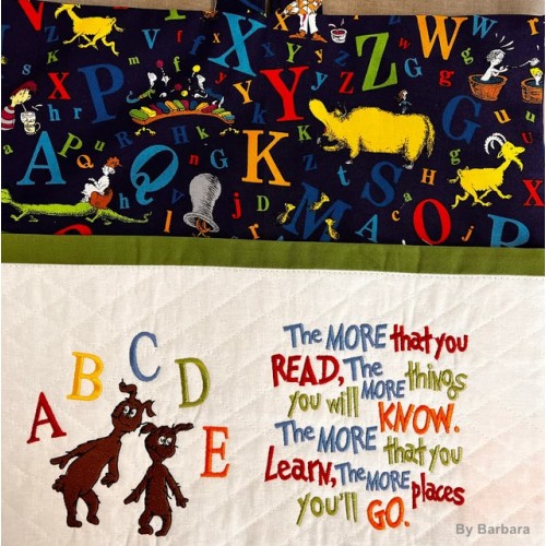 Ichabod and Izzy the more that you read reading pillow