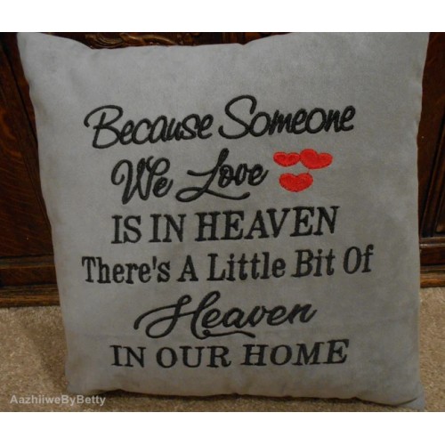Because Someone embroidery design