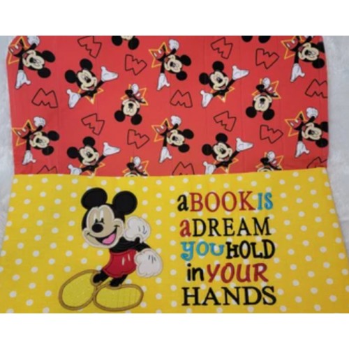Mickey Mouse with a book is a dream Reading Pillow