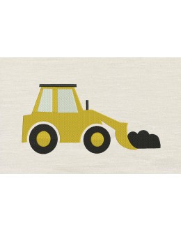 Digger embroidery design