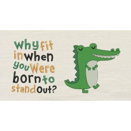 Alligator why fit reading pillow