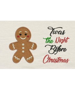 Gingerbread Twas the Night reading pillow
