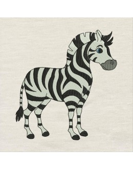 Zebra embroidery design