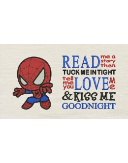Baby Spiderman read me a story Reading Pillow