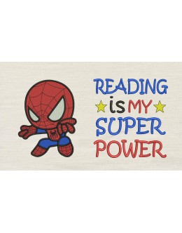 Baby Spiderman With Reading is My Superpower