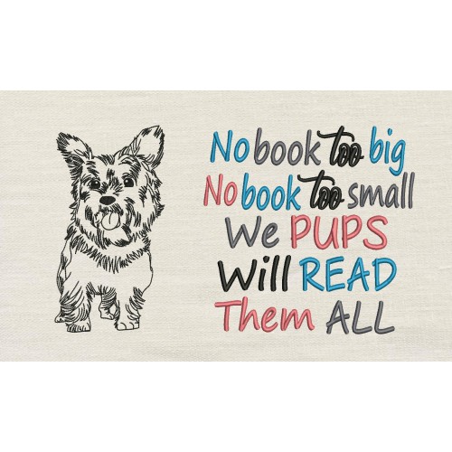 Dog No book too big reading pillow designs Dog No book too big reading pillow designs