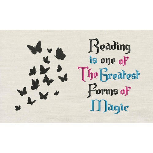 Butterflies reading is one reading pillow Butterflies reading is one reading pillow