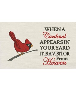 Cardinal When A Cardinal embroidery designs