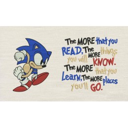 Sonic the more that you read Reading Pillow