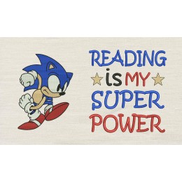 Sonic the Hedgehog Reading is My Superpower Reading Pillow