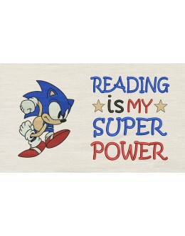 Sonic the Hedgehog Reading is My Superpower Reading Pillow