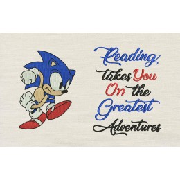 Sonic reading takes you Reading Pillow