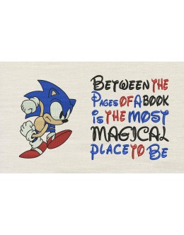 Sonic Between the Pages Reading Pillow