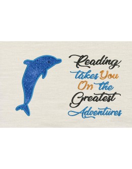 Dolphin reading takes you Reading Pillow