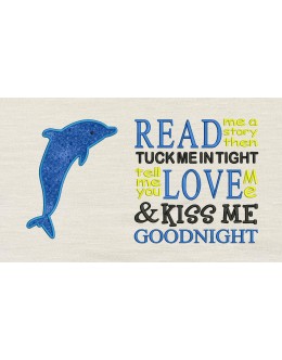 Dolphin read me a story Reading Pillow
