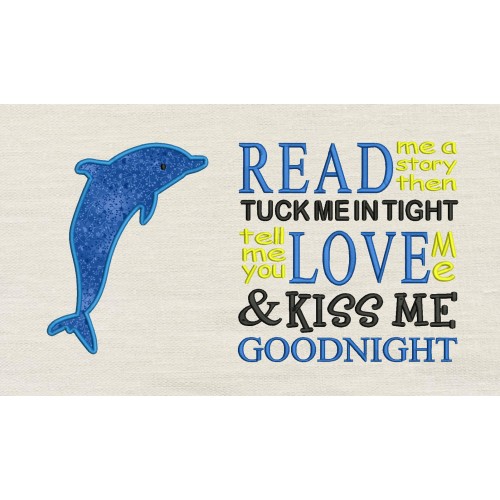 Dolphin read me a story Reading Pillow