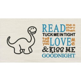Baby dinosaur read me a story reading pillow