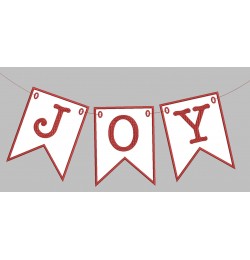 Joy christmas Banner in the hoop embroidery design