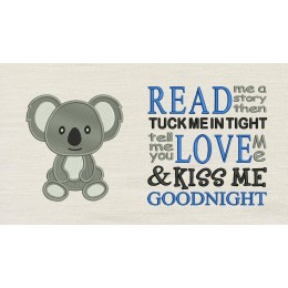 Koala read me a story Reading Pillow