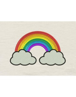 Rainbow Embroidery design