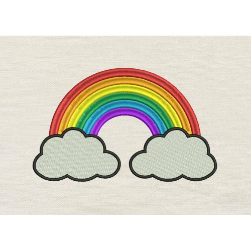 Rainbow Embroidery design