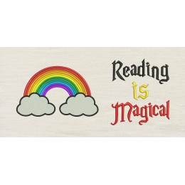 Rainbow with reading is magical
