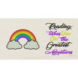 Rainbow with reading takes you