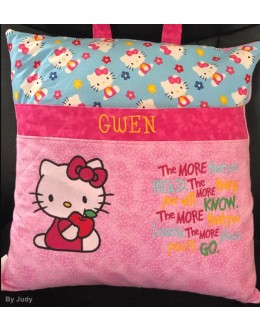 Hello Kitty with the more that you read Reading Pillow
