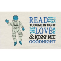 Astronaut read me a story reading pillow