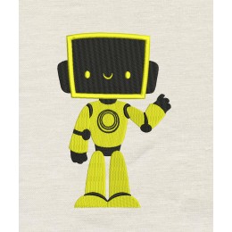 Robot embroidery design