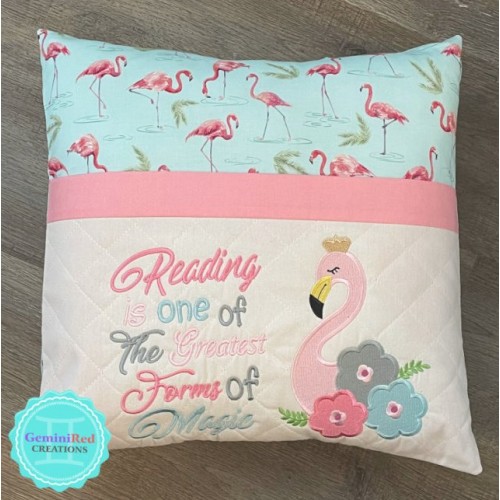 Flamingo Reading is one of Reading Pillow