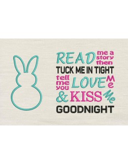 Bunny read me a story Reading Pillow