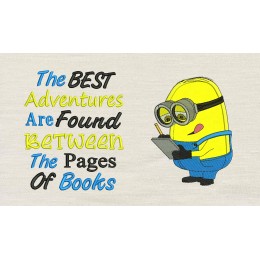 Minion writes the best reading pillow