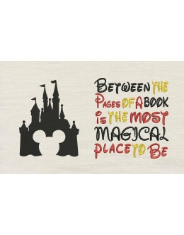 Mickey Castle with Between the Pages Reading Pillow