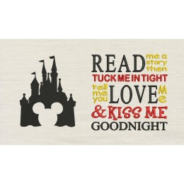 Mickey Castle read me a story reading pillow