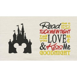 Mickey Castle read me reading pillow