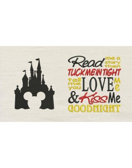 Mickey Castle read me reading pillow