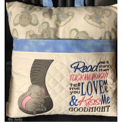Baby Dumbo with Read me a story Reading Pillow
